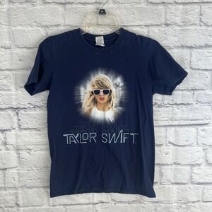 Taylor Swift 1989 World Tour Concert Short Sleeve Blue TShirt Size Small